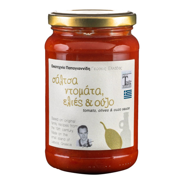 Tomatensauce mit Ouzo & Oliven 380g - Papayiannides